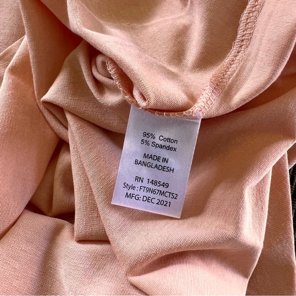 ⬇️NWT Free Planet Curve Hem Slim Fit Mens Shirt Color Moscato Size M - Picture 9 of 10